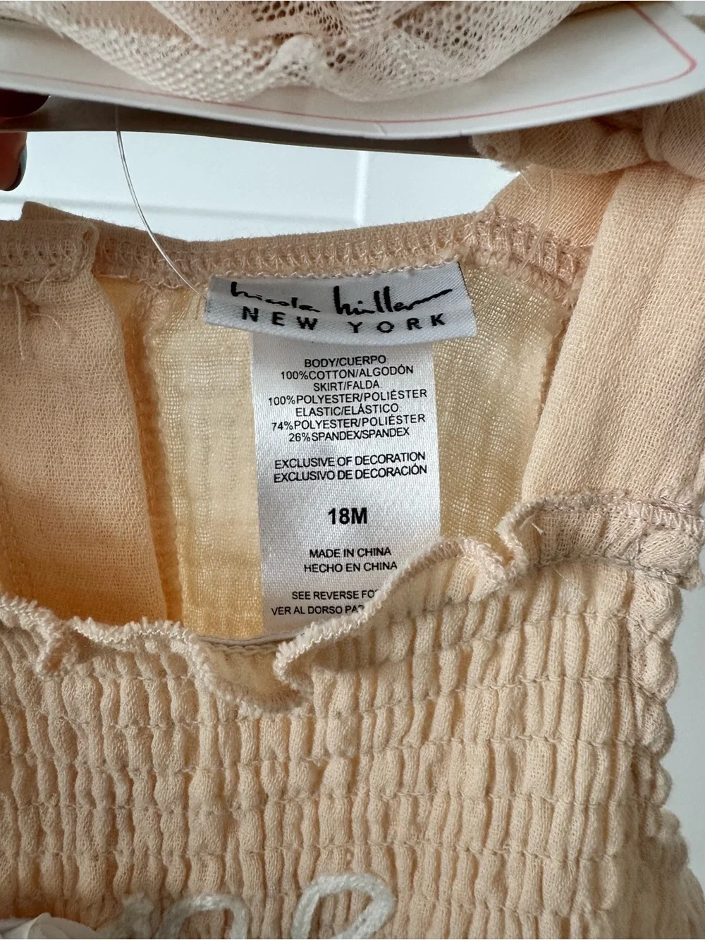 Peach Tulle 'One' Baby Tutu Romper